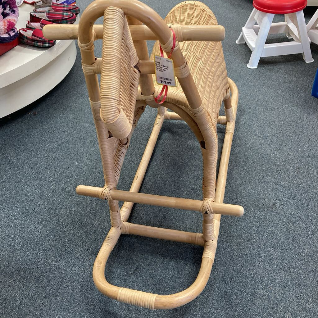 Rocking Horse Rattan Crate & Barrel