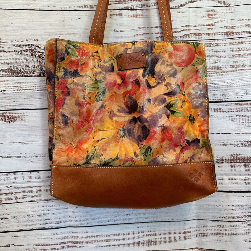 Floral Leather Bag