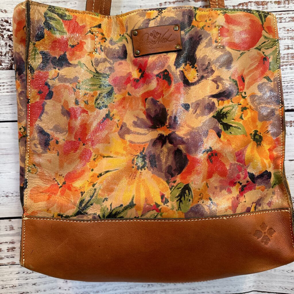 Floral Leather Bag