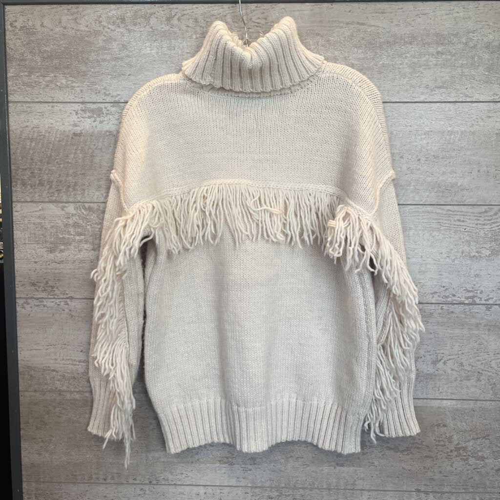 Turtleneck Sweater Fringe