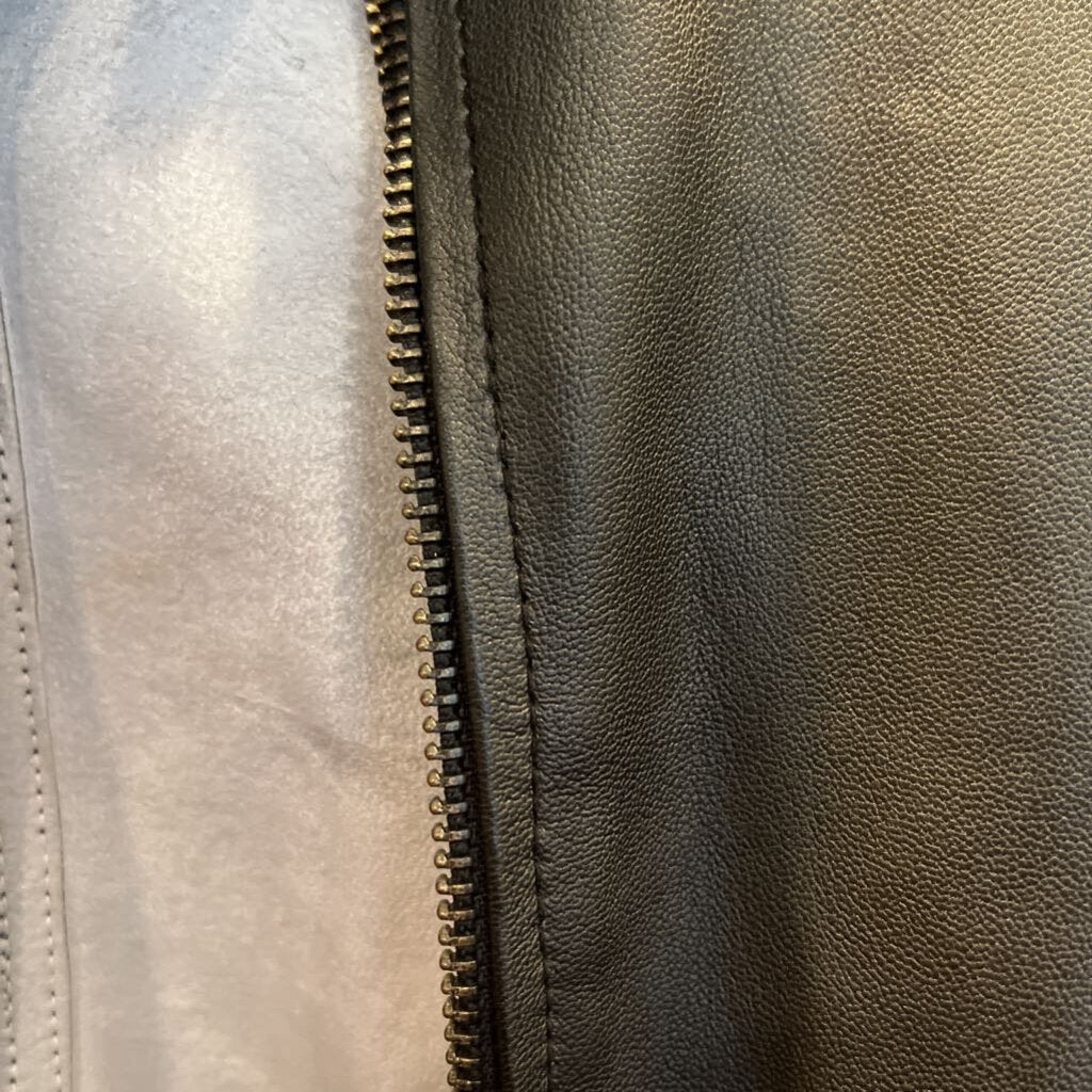 Leather Hooded Jacket