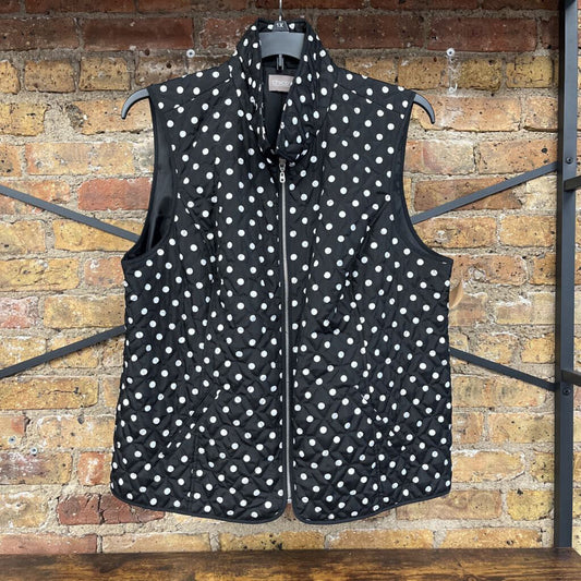 Quilted Vest Polka Dot