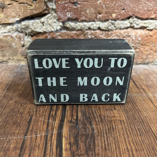 Wooden Sign Moon