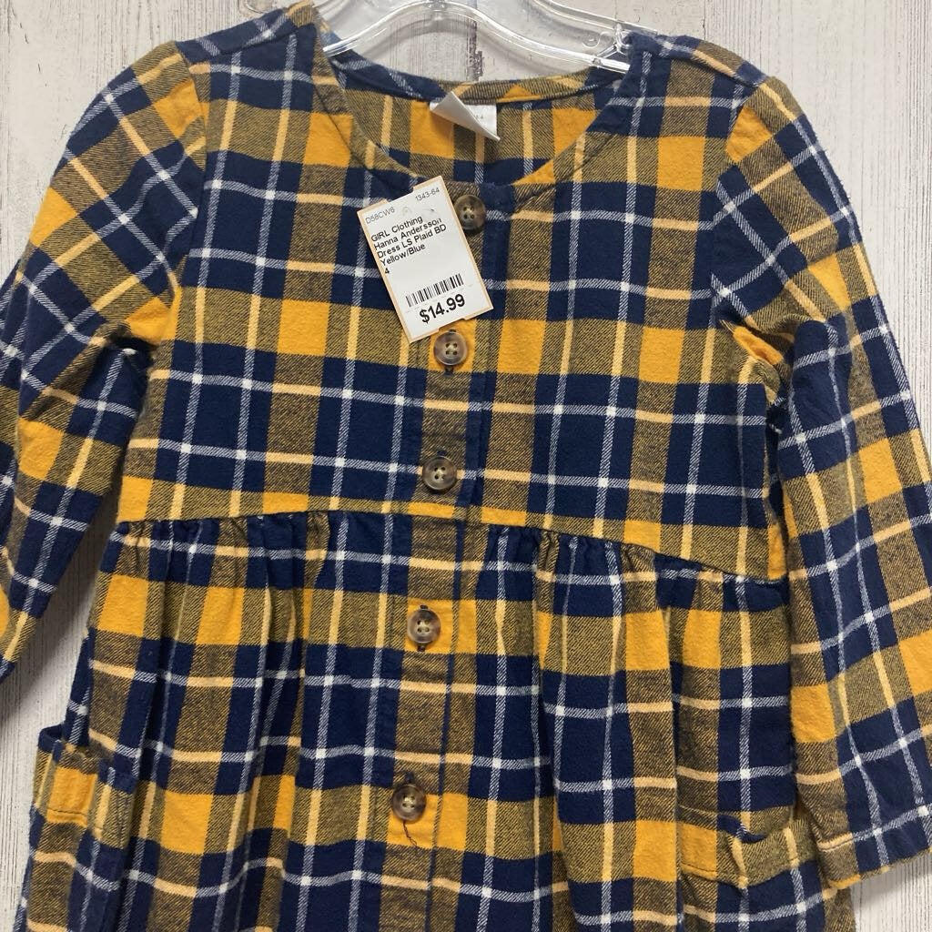 Dress LS Plaid BD