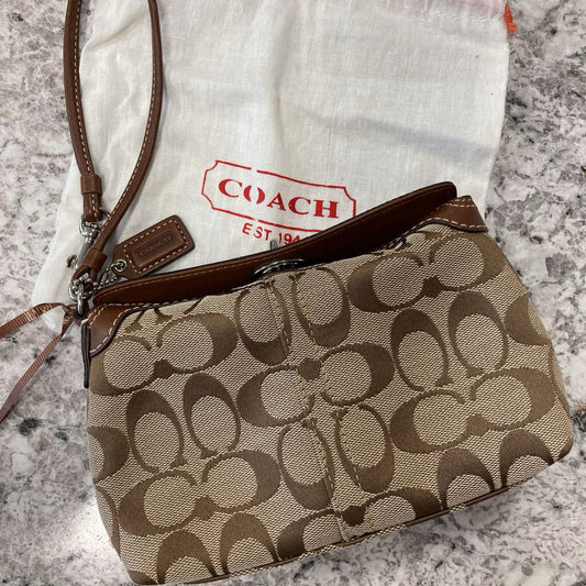 Canvas Wristlet Coach