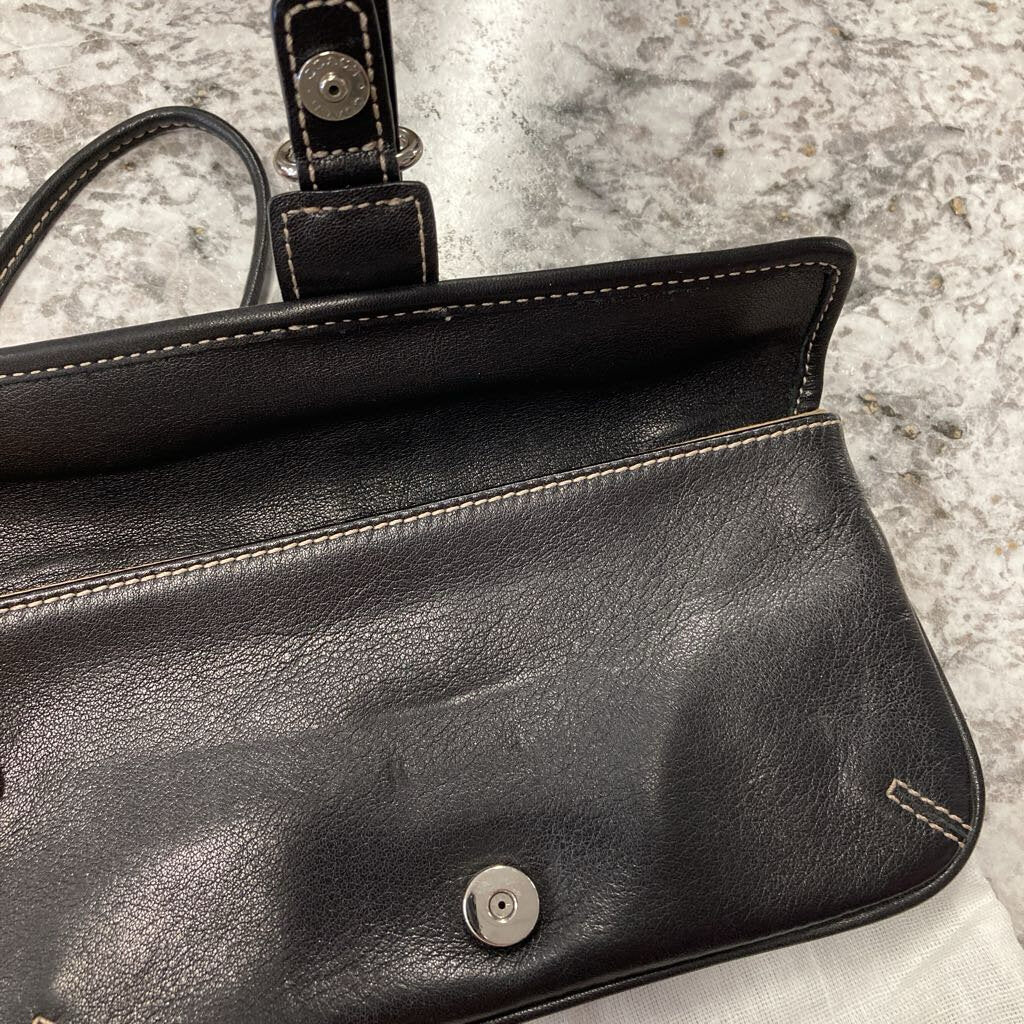 Leather Wristlet Snap Coach