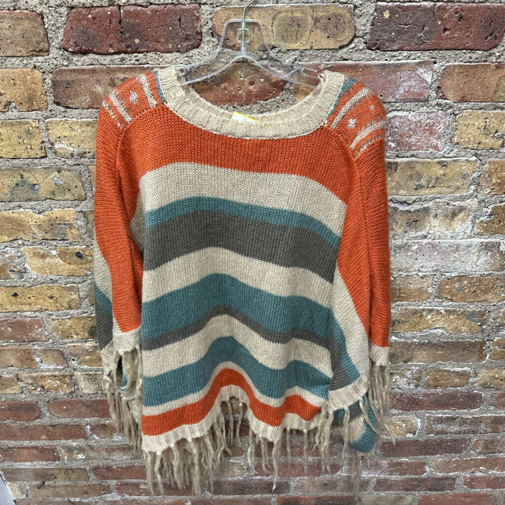 Aztec Knit Poncho