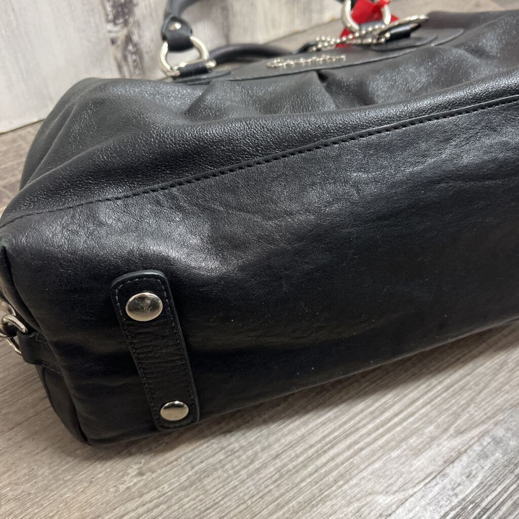 Leather Grab Handle Purse Coach