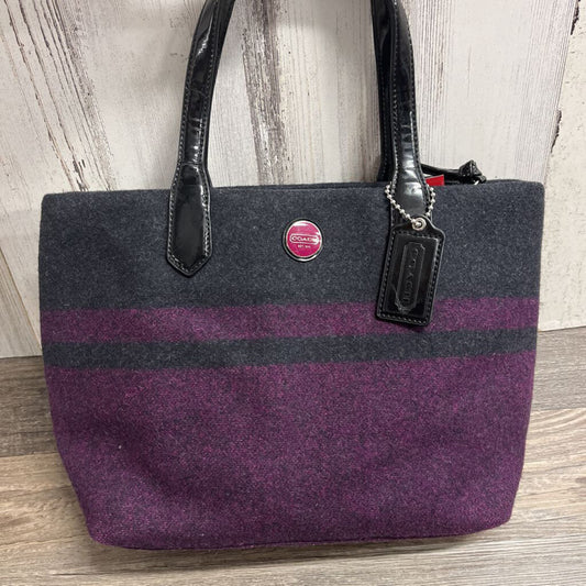 Wool Purse Grab Handle Coach