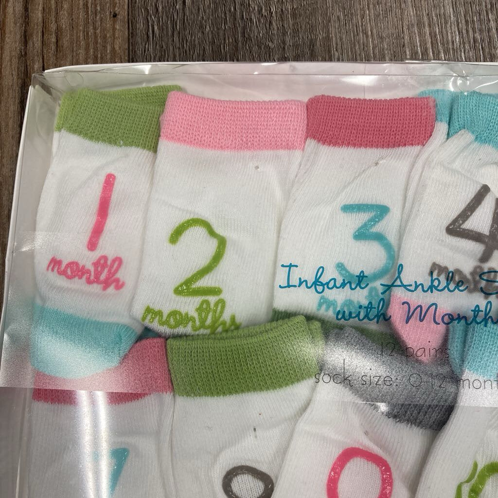 Infant Socks Months 12 Pairs