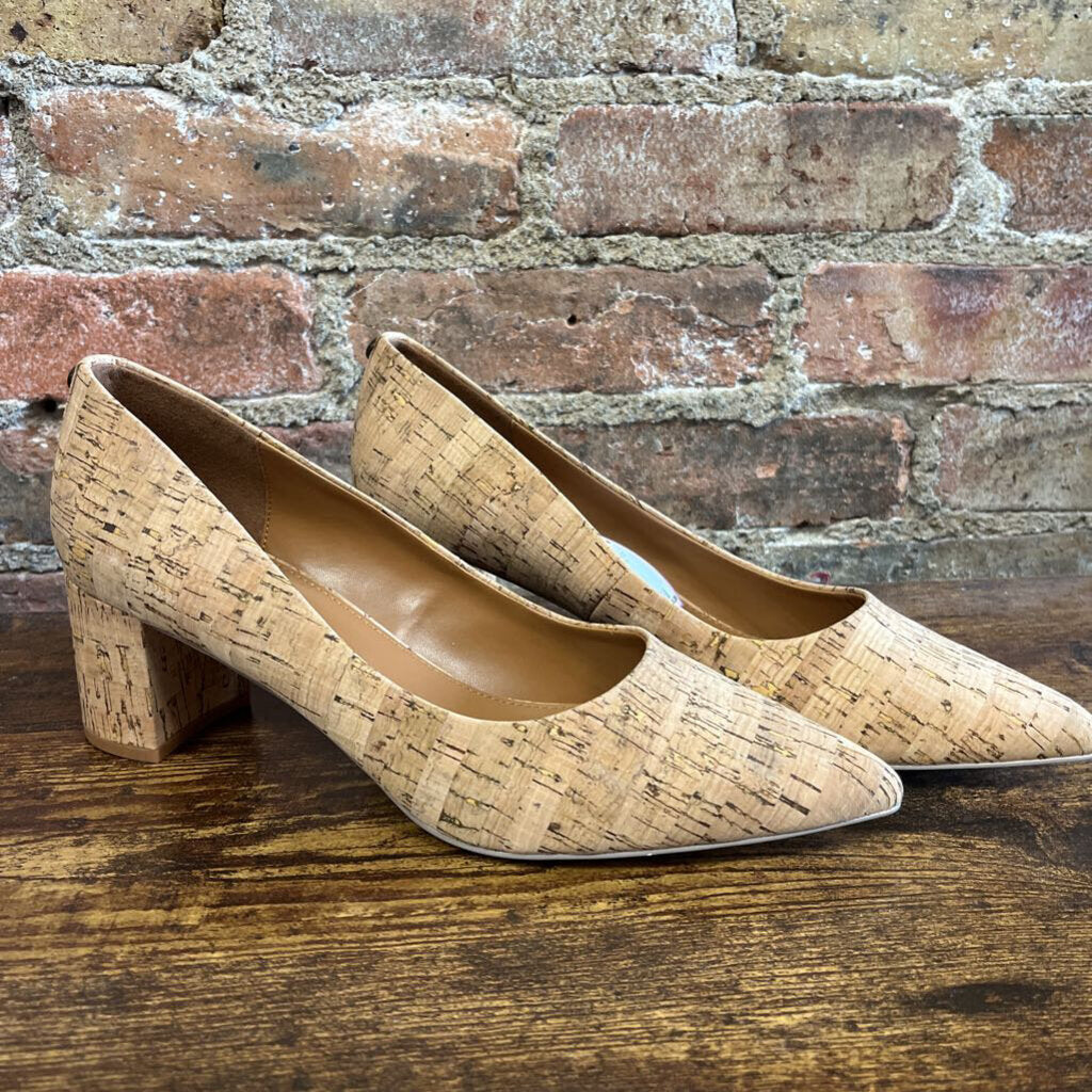 NWOT Chunky Cork Heels