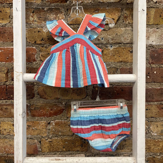 2pc Dress Stripe