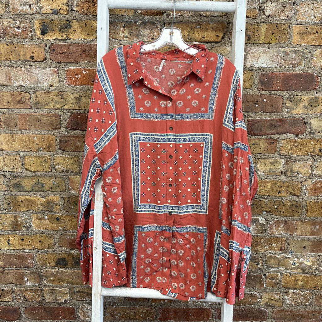 Pattern Button Up LS