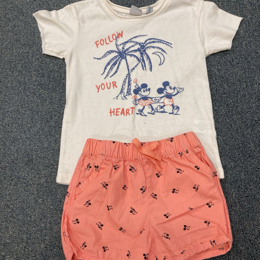 2Pc Mickey Outfit