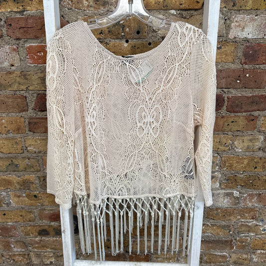 NWT Lace Fringe Top