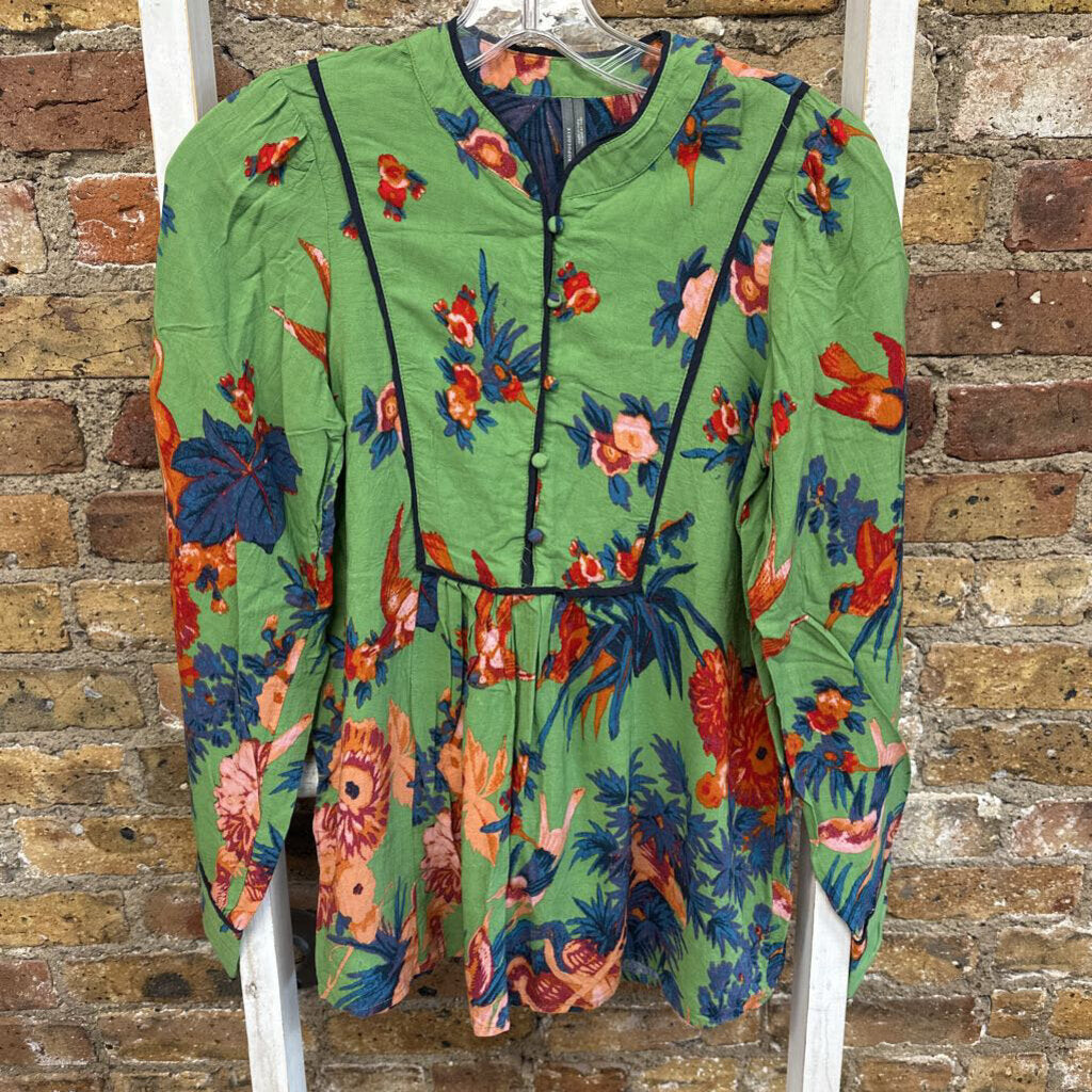 Top LS Floral/Bird