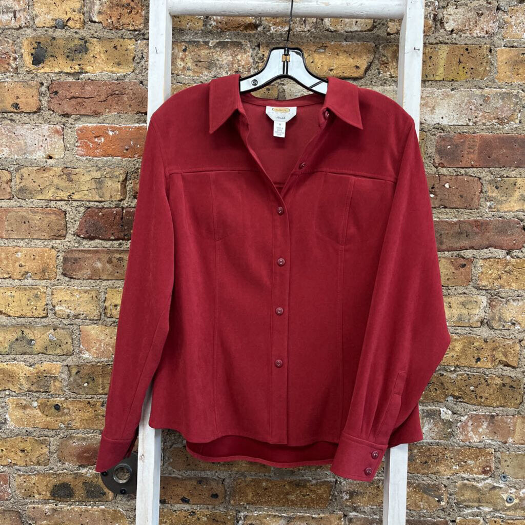 Stretch Button Up Blouse