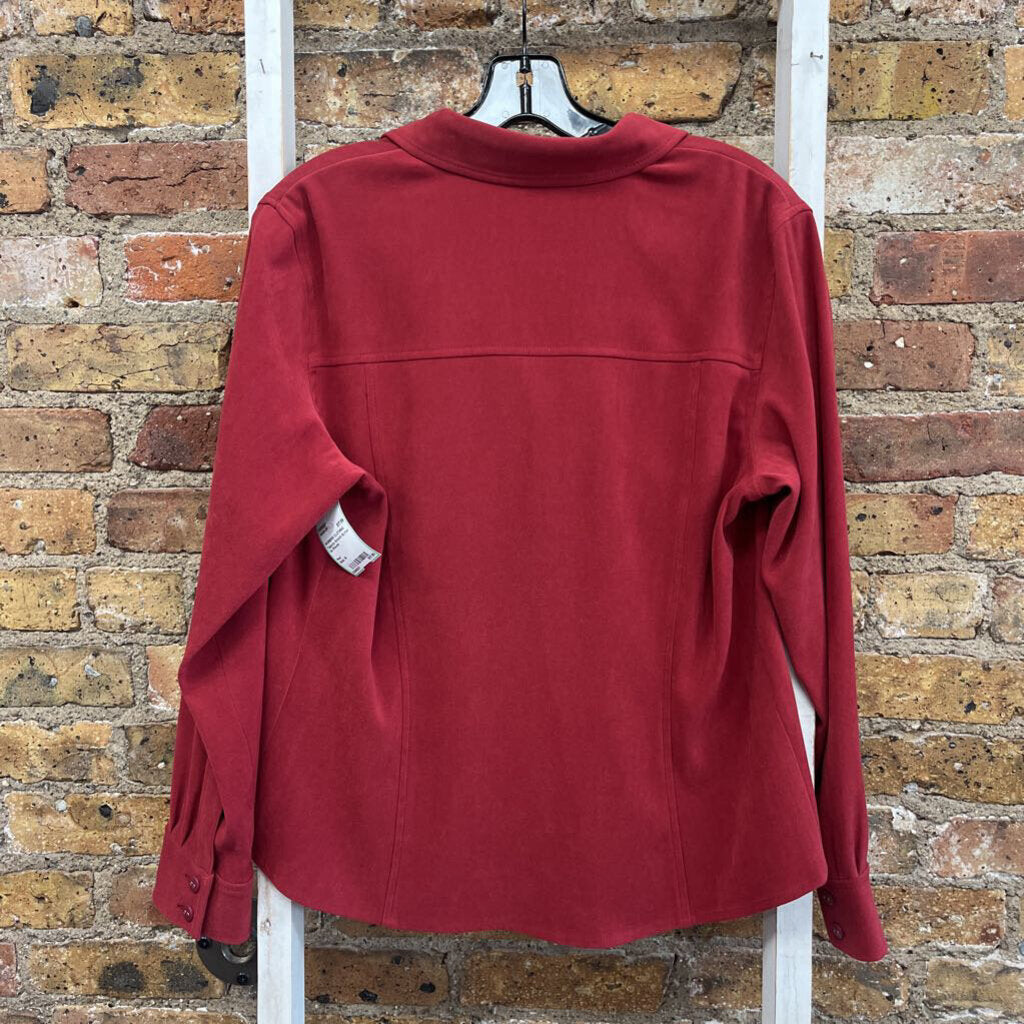 Stretch Button Up Blouse