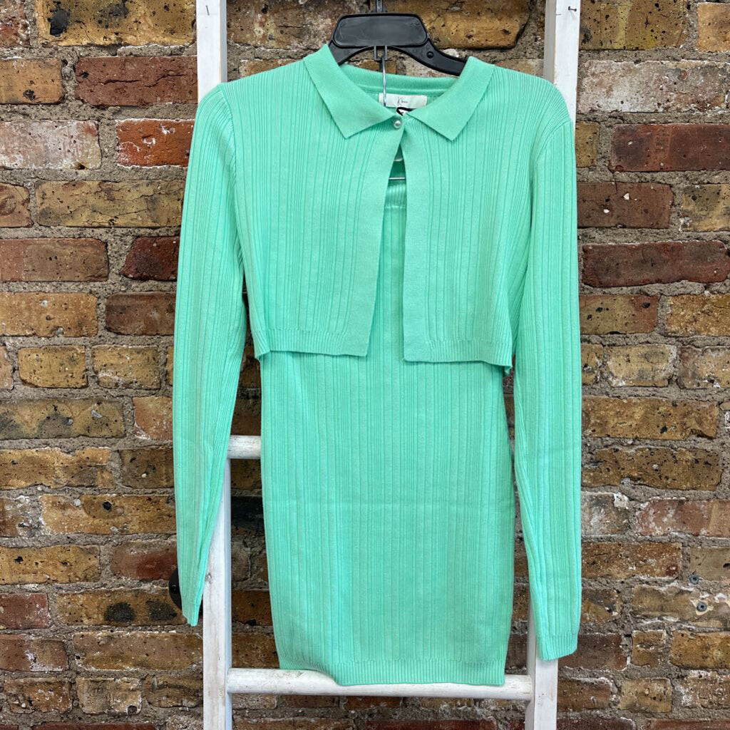 NWT 2 pc Cardigan Crop/Skirt