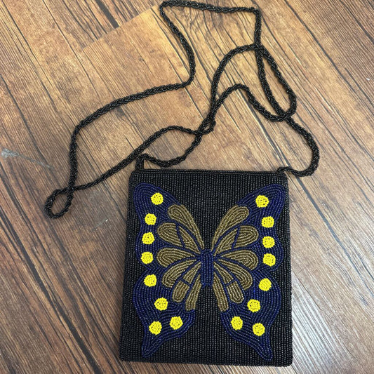 Crossbody Beaded Butterfly