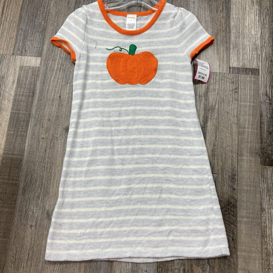 Dress SS Sweater Striped Pumpkin