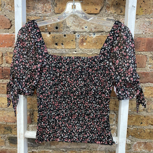 Floral Ruched Top