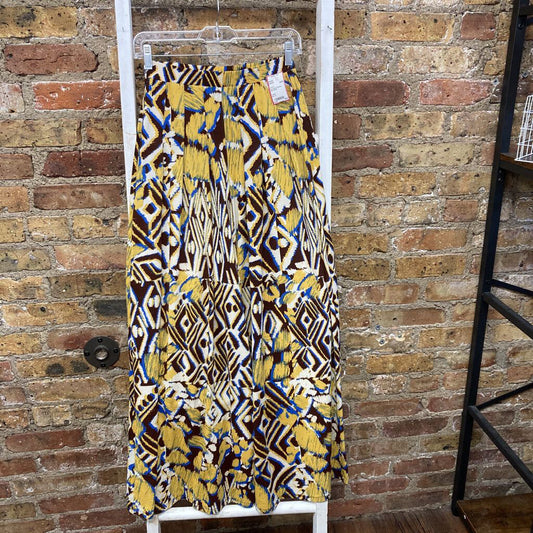 Pattern Stretch Flare Pants