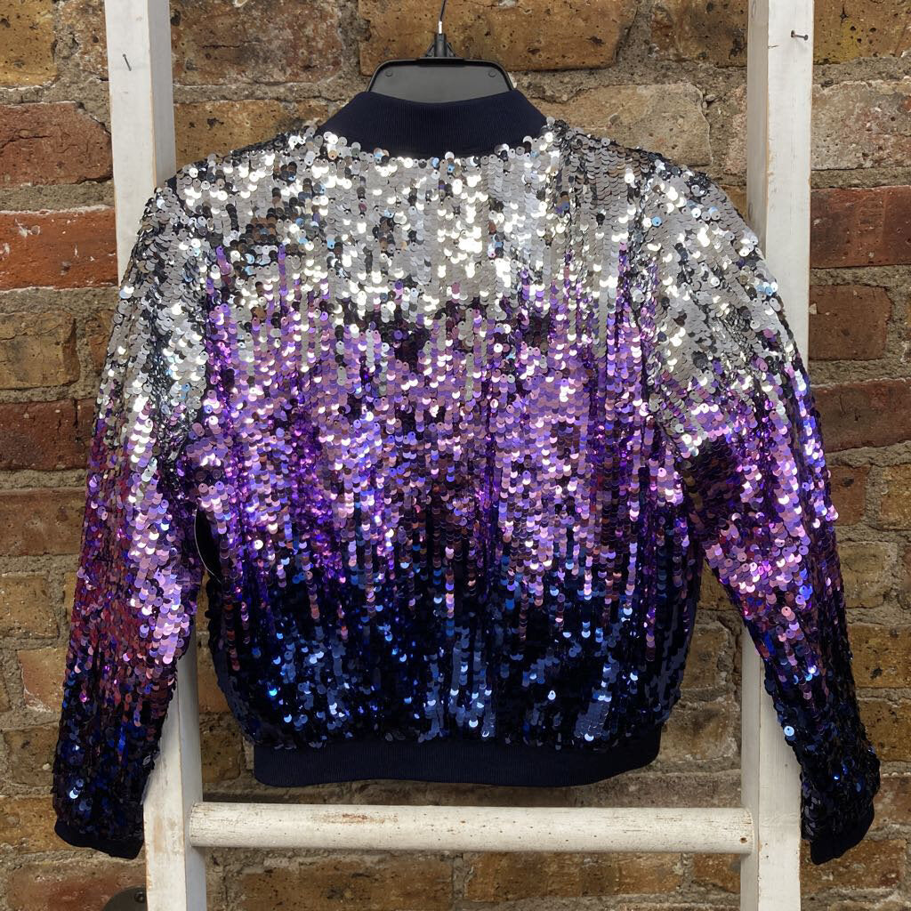 Zip Up Sequin Jacket