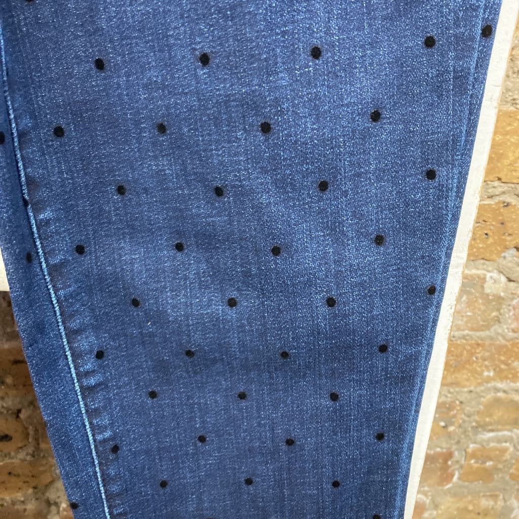 Jeans High-Waist Dots