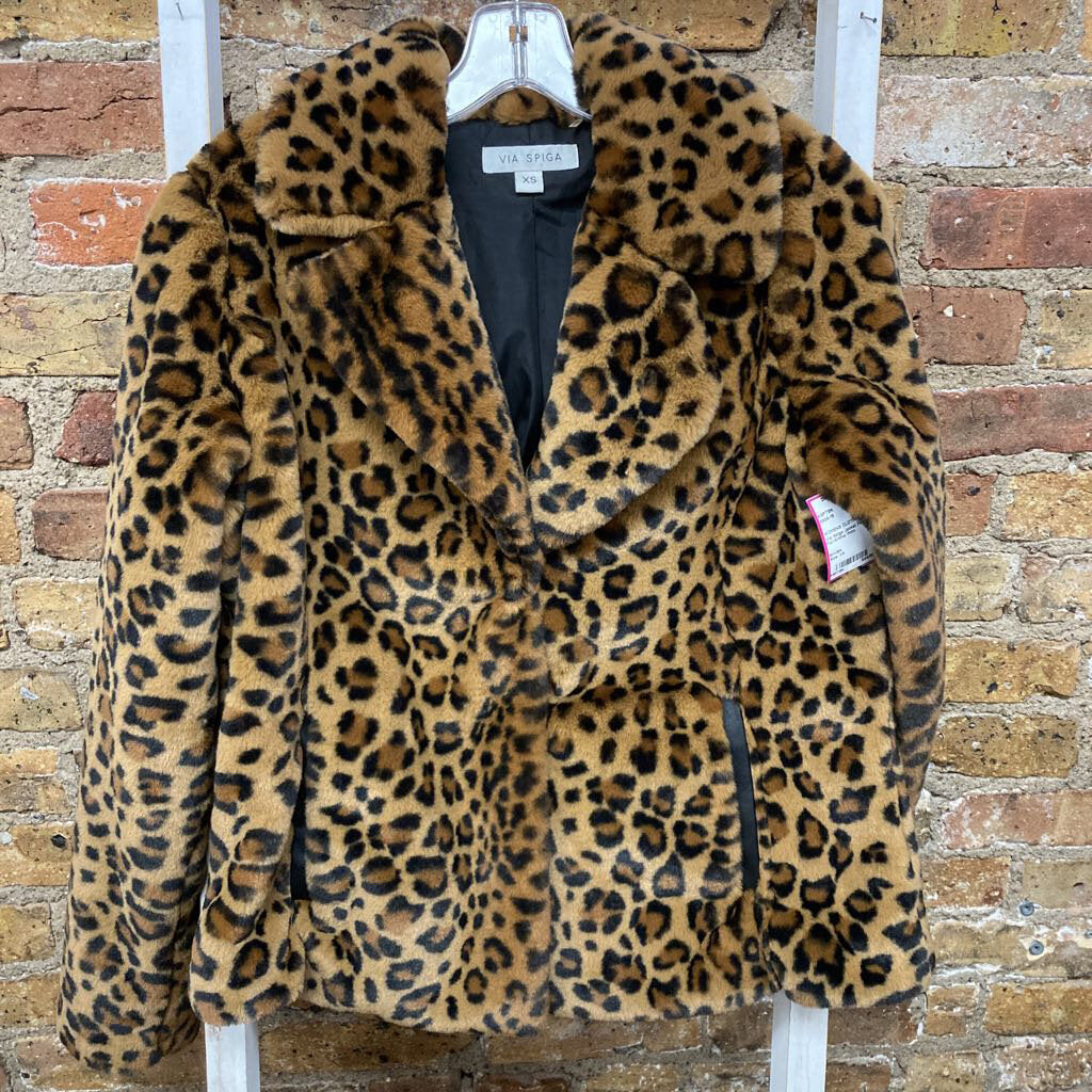 Jacket Faux Fur/Animal Print