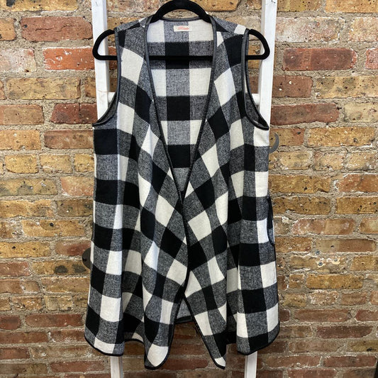 Checkered Drapey Vest