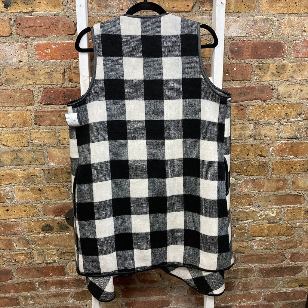 Checkered Drapey Vest