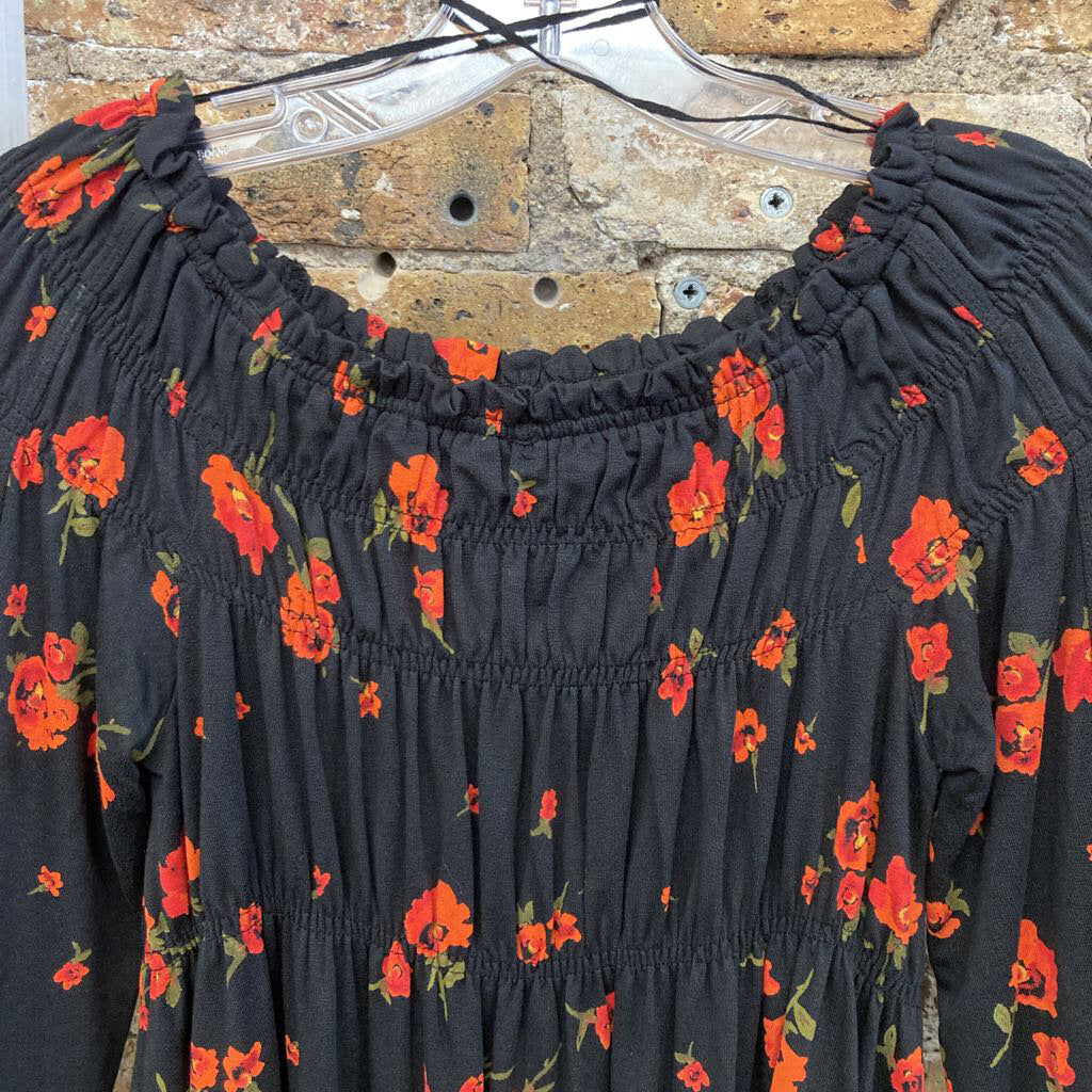 Floral Peasant Blouse