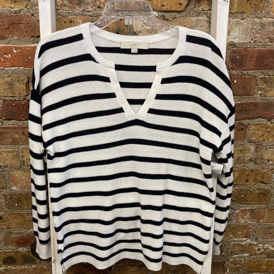 Stripe Vneck Sweater