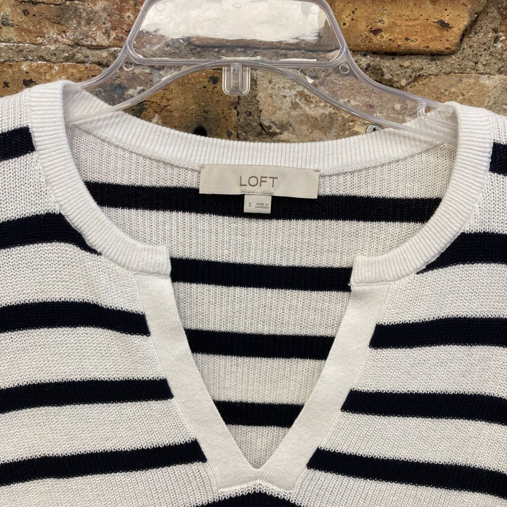 Stripe Vneck Sweater