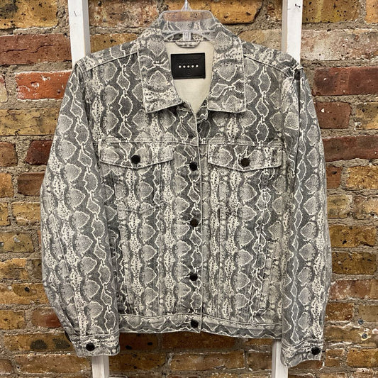 Jacket Denim Snake Print