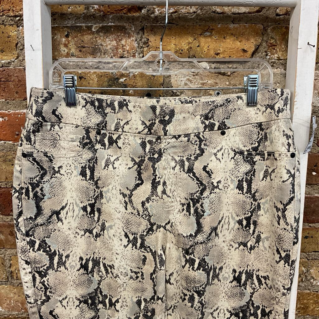 Jeggings Pull On Snake Print