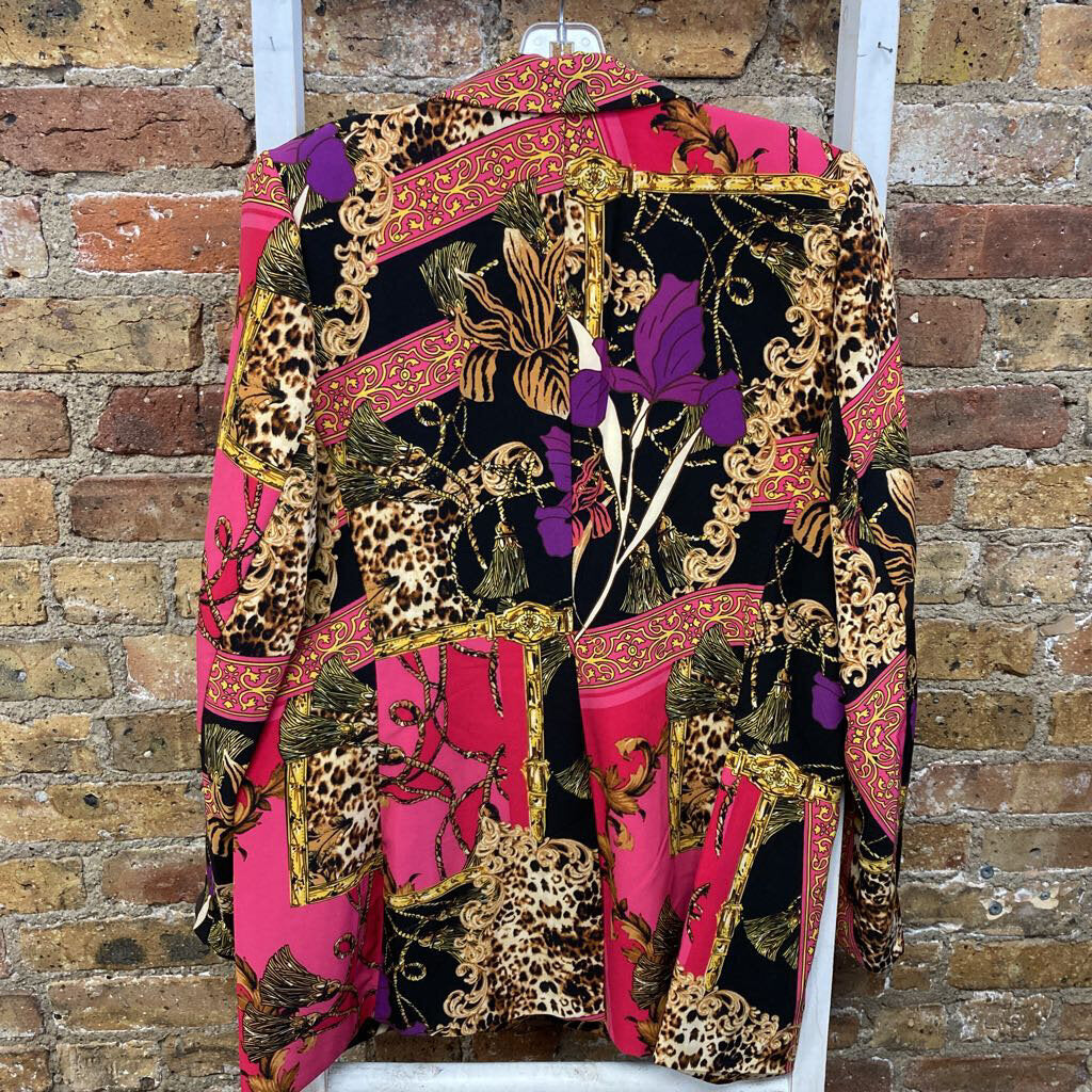 Patterned Boyfriend Blazer