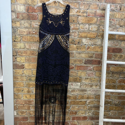 NWT Sleeveless Dress Sequin Fringe