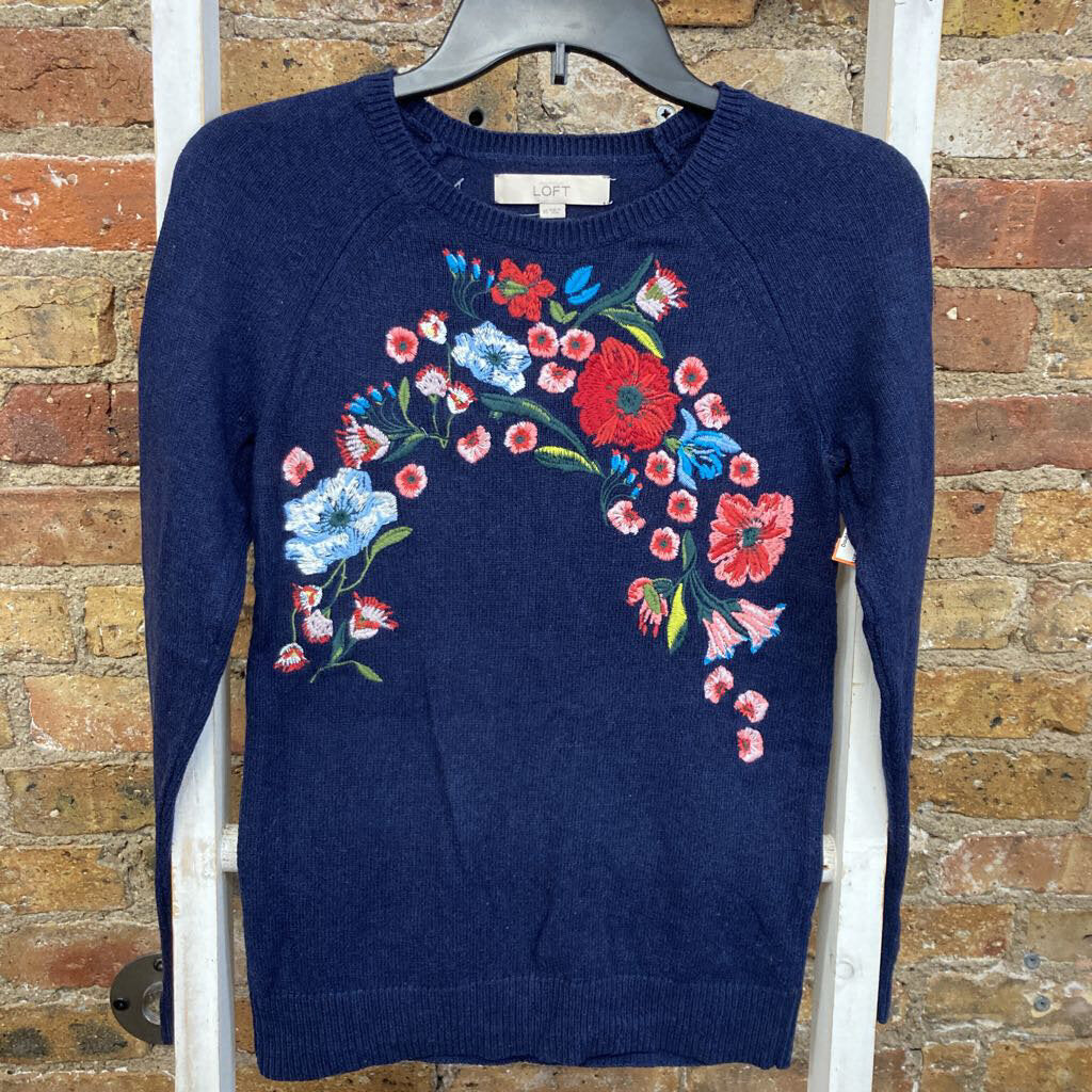 Floral Embroidered Sweater