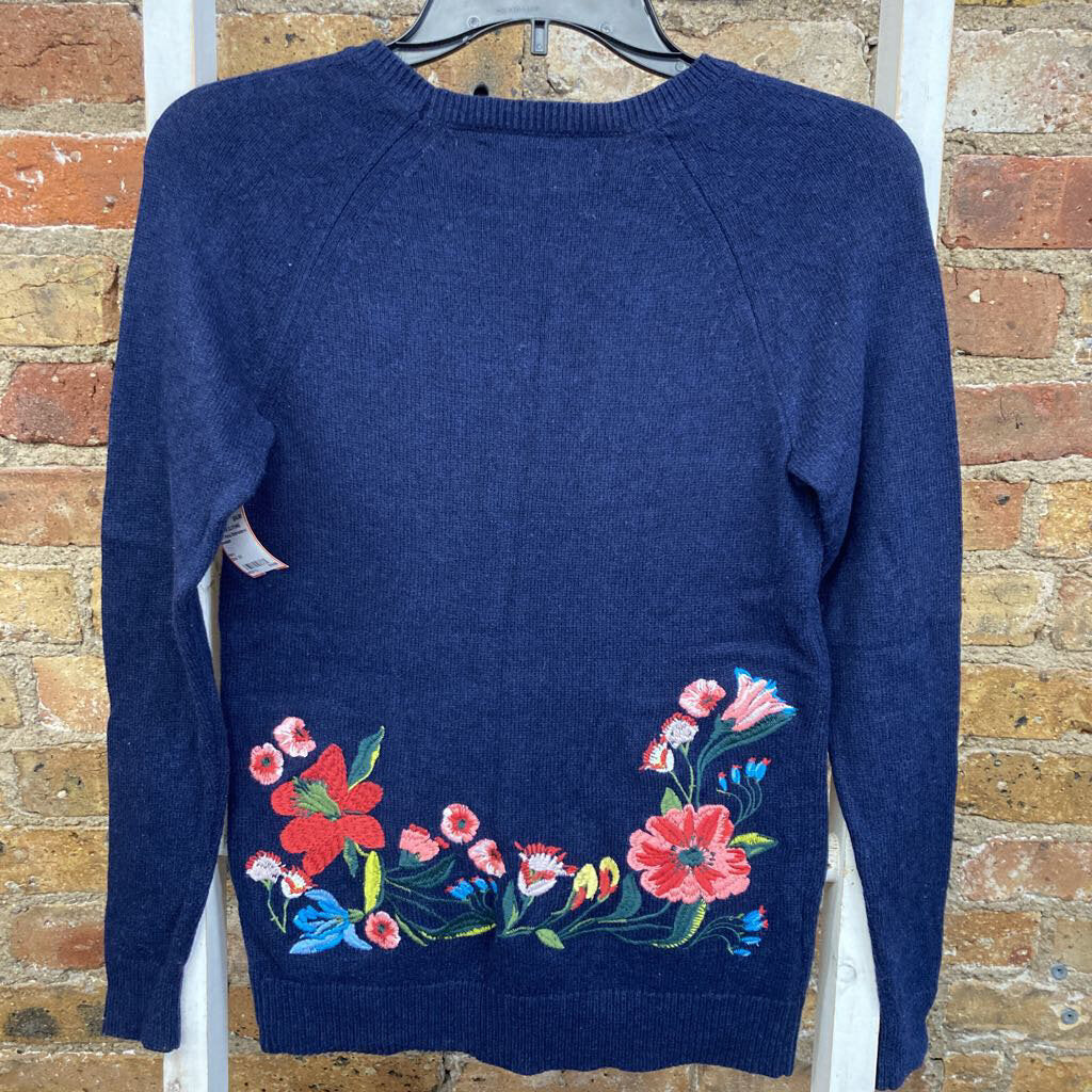 Floral Embroidered Sweater