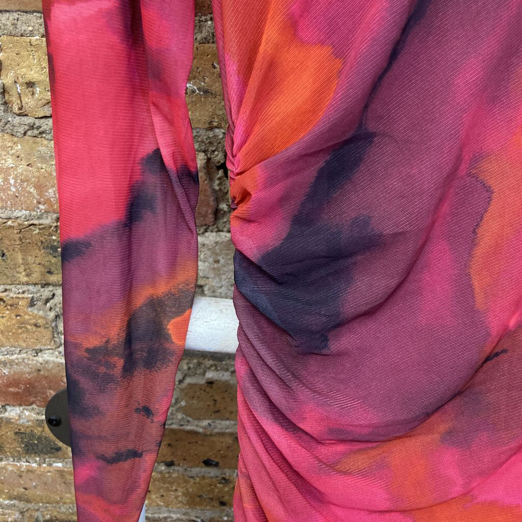 Dress Ruched Print