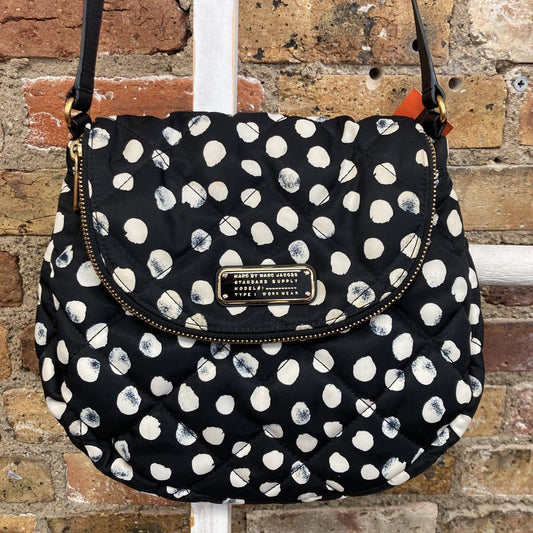 Crossbody Quilted/Nylon Dots