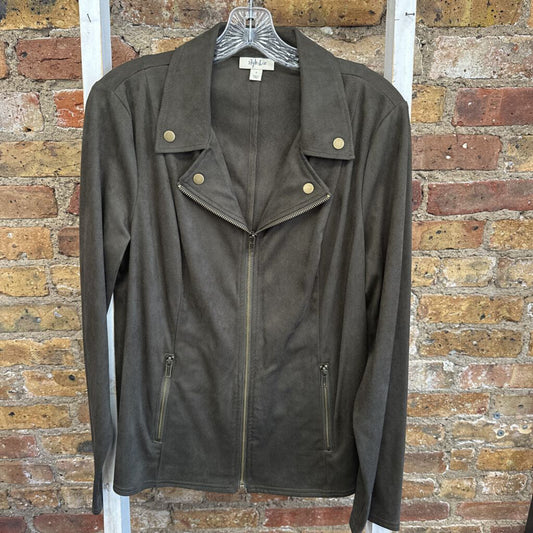 NWT Jacket Velvet Zip Up