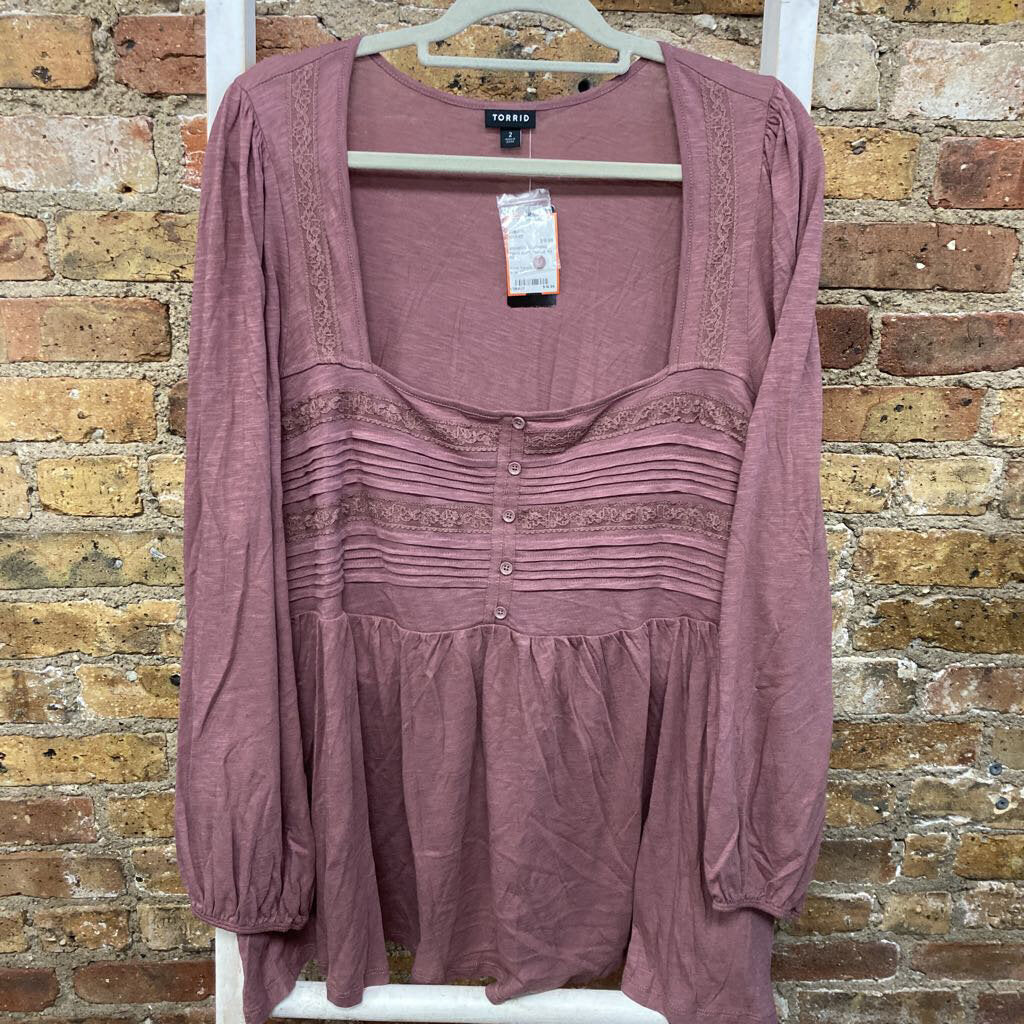 NWT Top LS 1/4 BD