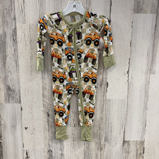 Romper LS Monsters & Monster Trucks Bamboo