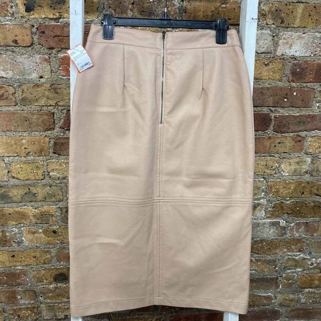 Faux Leather Skirt