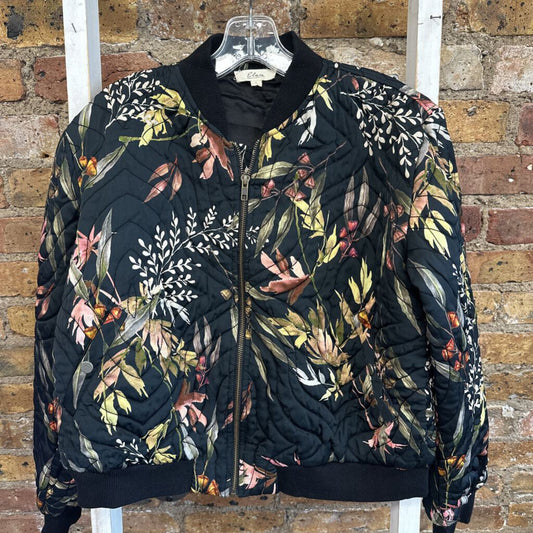 Jacket Bomber Leaf Zip Up