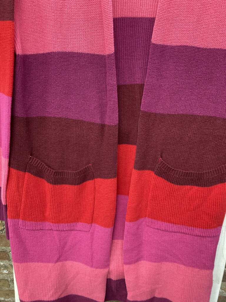 Cardigan Long Colorblock