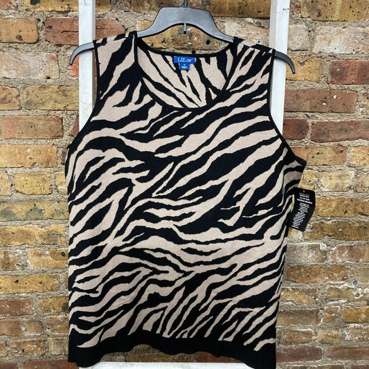 NWT Top Slvs Zebra